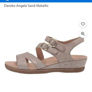 Dansko Angela Tan Metallic Women's Sandals
